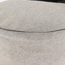 HERMES Sac Luco MM Shoulder Bag Canvas Leather Gray Black Silver Auth bs29413-14