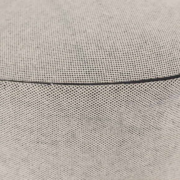 HERMES Sac Luco MM Shoulder Bag Canvas Leather Gray Black Silver Auth bs29413