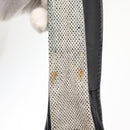 HERMES Sac Luco MM Shoulder Bag Canvas Leather Gray Black Silver Auth bs29413-10