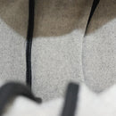 HERMES Sac Luco MM Shoulder Bag Canvas Leather Gray Black Silver Auth bs29413-11