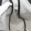 HERMES Sac Luco MM Shoulder Bag Canvas Leather Gray Black Silver Auth bs29413-18