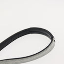 HERMES Sac Luco MM Shoulder Bag Canvas Leather Gray Black Silver Auth bs29413-8