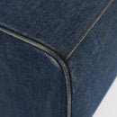 CHANEL COCO Mark vanity Hand Bag Denim 2way Blue CC Auth bs29416-18