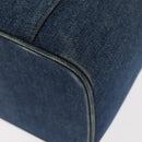 CHANEL COCO Mark vanity Hand Bag Denim 2way Blue CC Auth bs29416-20