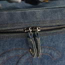 CHANEL COCO Mark vanity Hand Bag Denim 2way Blue CC Auth bs29416-21