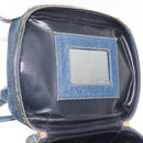 CHANEL COCO Mark vanity Hand Bag Denim 2way Blue CC Auth bs29416-10