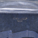 CHANEL COCO Mark vanity Hand Bag Denim 2way Blue CC Auth bs29416-22