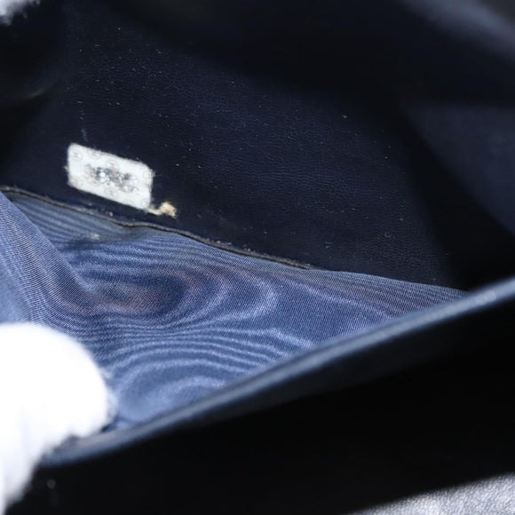 CHANEL COCO Mark vanity Hand Bag Denim 2way Blue CC Auth bs29416