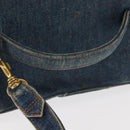 CHANEL COCO Mark vanity Hand Bag Denim 2way Blue CC Auth bs29416-14