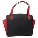 LOUIS VUITTON Epi Bicolor Varenne Hand Bag Black Red M52387 LV Auth bs29417-1
