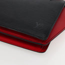 LOUIS VUITTON Epi Bicolor Varenne Hand Bag Black Red M52387 LV Auth bs29417-8