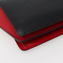 LOUIS VUITTON Epi Bicolor Varenne Hand Bag Black Red M52387 LV Auth bs29417-15
