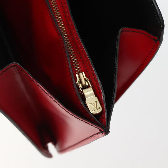 LOUIS VUITTON Epi Bicolor Varenne Hand Bag Black Red M52387 LV Auth bs29417