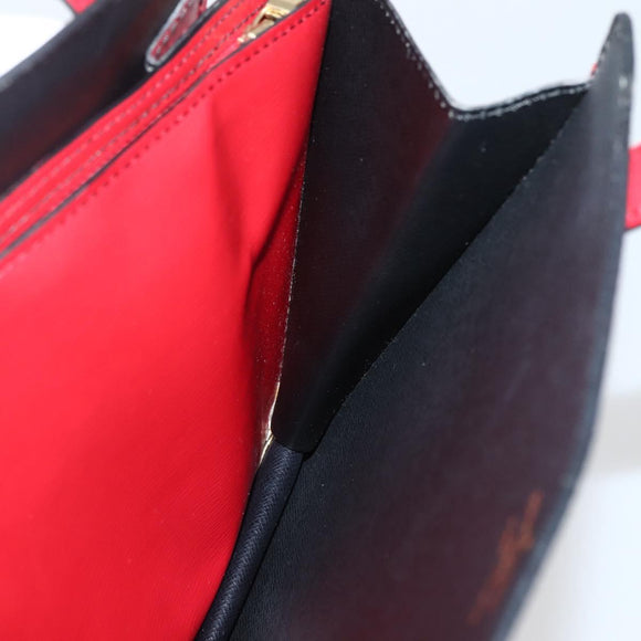 LOUIS VUITTON Epi Bicolor Varenne Hand Bag Black Red M52387 LV Auth bs29417