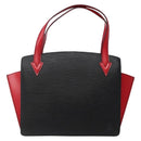 LOUIS VUITTON Epi Bicolor Varenne Hand Bag Black Red M52387 LV Auth bs29417-13