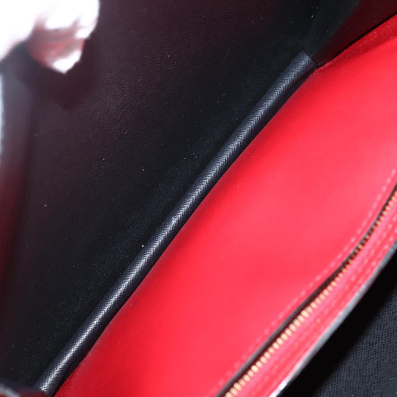 LOUIS VUITTON Epi Bicolor Varenne Hand Bag Black Red M52387 LV Auth bs29417