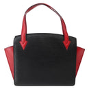 LOUIS VUITTON Epi Bicolor Varenne Hand Bag Black Red M52387 LV Auth bs29417-2