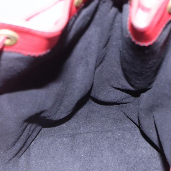 LOUIS VUITTON Epi Noe Shoulder Bag Red M44007 LV Auth bs29418