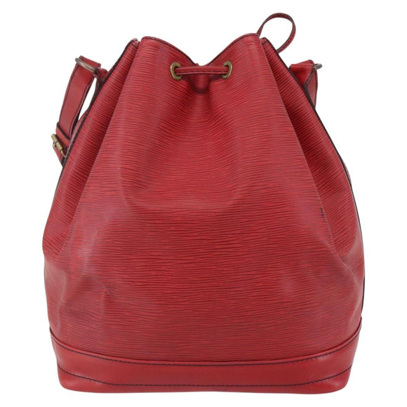 LOUIS VUITTON Epi Noe Shoulder Bag Red M44007 LV Auth bs29418