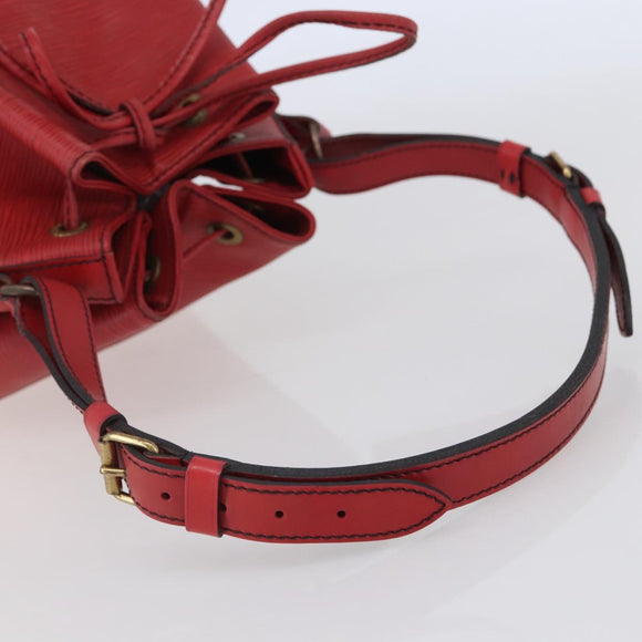 LOUIS VUITTON Epi Noe Shoulder Bag Red M44007 LV Auth bs29418