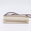 BALENCIAGA Navy Pochette Shoulder Bag Canvas Leather White 390641 Auth bs29426-5