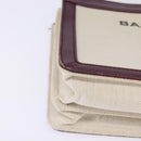 BALENCIAGA Navy Pochette Shoulder Bag Canvas Leather White 390641 Auth bs29426-10