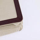 BALENCIAGA Navy Pochette Shoulder Bag Canvas Leather White 390641 Auth bs29426-16