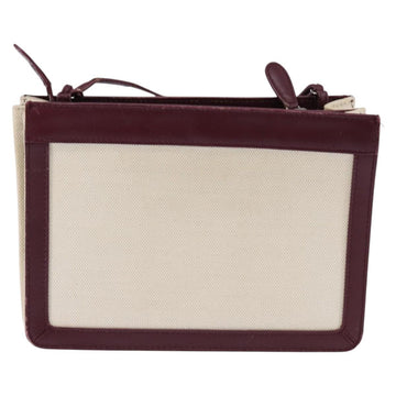 BALENCIAGA Navy Pochette Shoulder Bag Canvas Leather White 390641 Auth bs29426 - 0