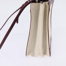 BALENCIAGA Navy Pochette Shoulder Bag Canvas Leather White 390641 Auth bs29426-4