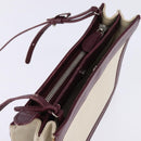 BALENCIAGA Navy Pochette Shoulder Bag Canvas Leather White 390641 Auth bs29426-6