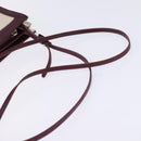 BALENCIAGA Navy Pochette Shoulder Bag Canvas Leather White 390641 Auth bs29426-7