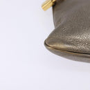 LOEWE anagram Shoulder Bag Leather Gold Auth bs29427-9