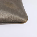 LOEWE anagram Shoulder Bag Leather Gold Auth bs29427-14