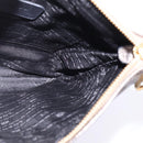 LOEWE anagram Shoulder Bag Leather Gold Auth bs29427-18