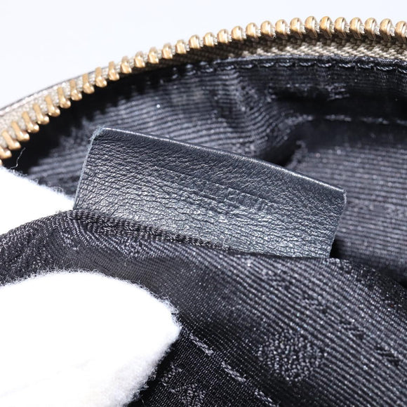 LOEWE anagram Shoulder Bag Leather Gold Auth bs29427