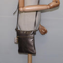 LOEWE anagram Shoulder Bag Leather Gold Auth bs29427-22