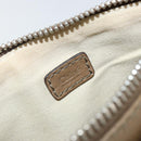 Chloe Paddington Accessory Pouch Leather Silver Beige Auth bs29428-14