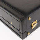 FENDI Attache case Hand Bag Leather Black Auth bs29431-15