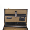 FENDI Attache case Hand Bag Leather Black Auth bs29431-11