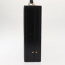 FENDI Attache case Hand Bag Leather Black Auth bs29431-3