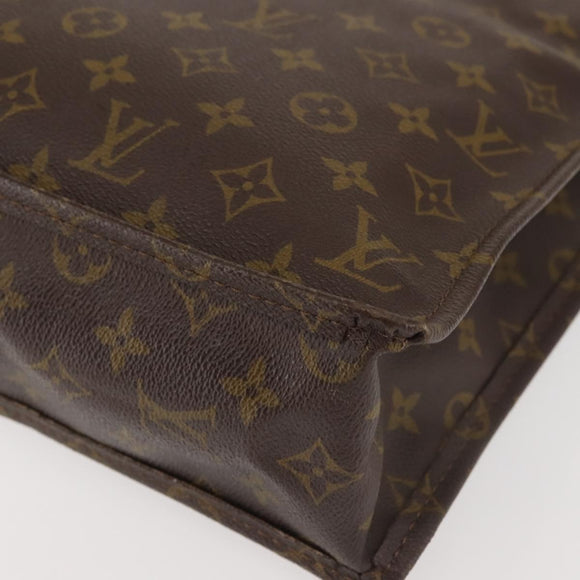 LOUIS VUITTON Monogram Sac Plat Hand Bag Vintage M51140 LV Auth bs29434