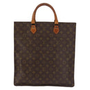 LOUIS VUITTON Monogram Sac Plat Hand Bag Vintage M51140 LV Auth bs29434-13