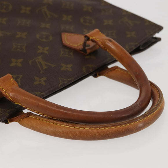 LOUIS VUITTON Monogram Sac Plat Hand Bag Vintage M51140 LV Auth bs29434