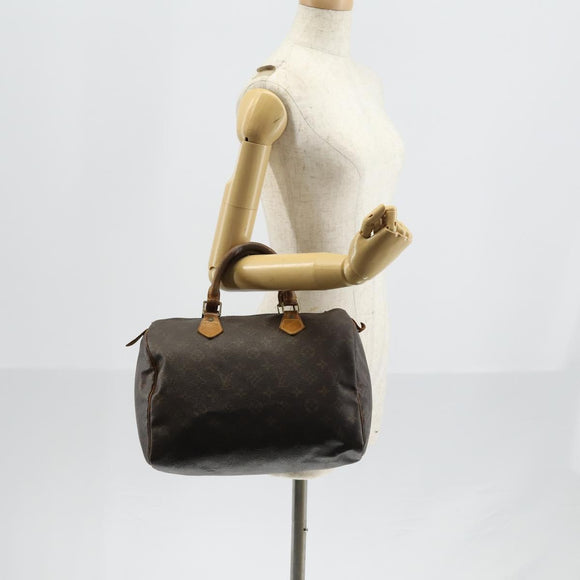 LOUIS VUITTON Monogram Speedy 30 Hand Bag M41526 LV Auth bs29436