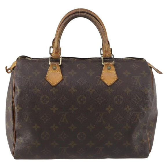 LOUIS VUITTON Monogram Speedy 30 Hand Bag M41526 LV Auth bs29436