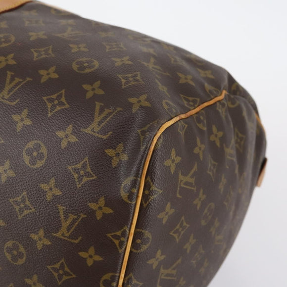 LOUIS VUITTON Monogram Keepall 55 Boston Bag M41424 LV Auth bs29438