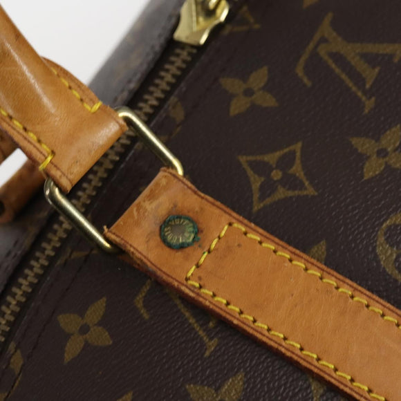 LOUIS VUITTON Monogram Keepall 55 Boston Bag M41424 LV Auth bs29438