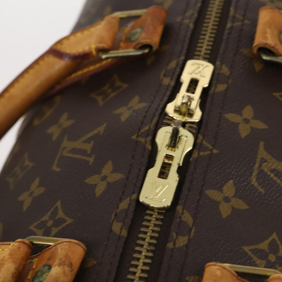 LOUIS VUITTON Monogram Keepall 55 Boston Bag M41424 LV Auth bs29438