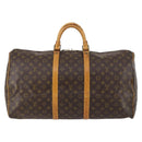 LOUIS VUITTON Monogram Keepall 55 Boston Bag M41424 LV Auth bs29438-13