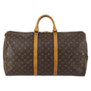 LOUIS VUITTON Monogram Keepall 55 Boston Bag M41424 LV Auth bs29438-2